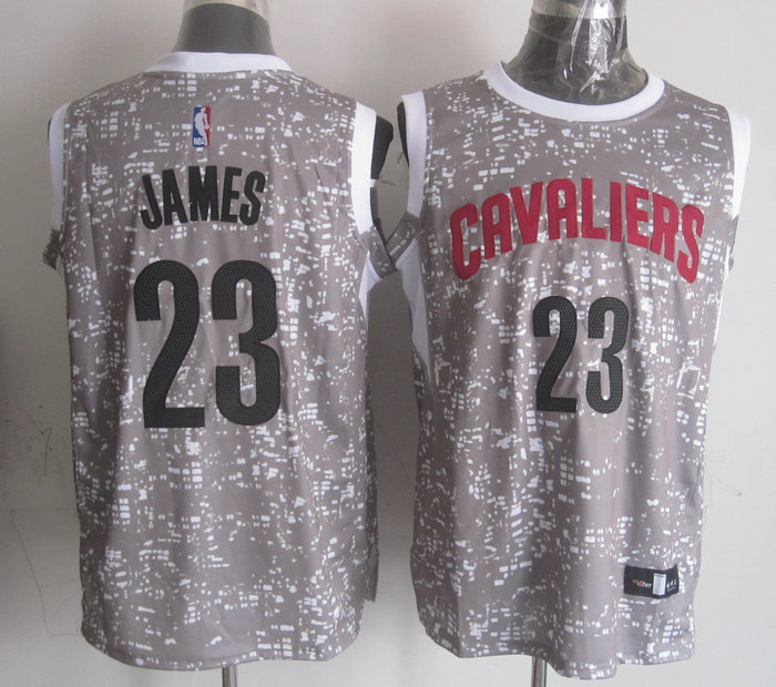 NBA Cleveland Cavaliers 23 james Grey National Flag Star Jersey